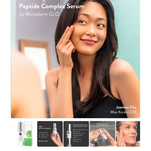 Peptide Complex Serum by Microderm GLO Best Skin Toning Facial Tightening - Picture 10 of 14